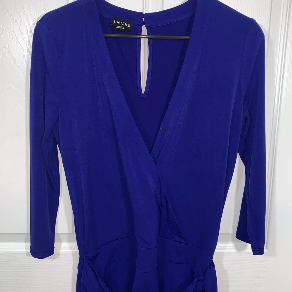 Bebe Romper Shorts Tie Front Sz S